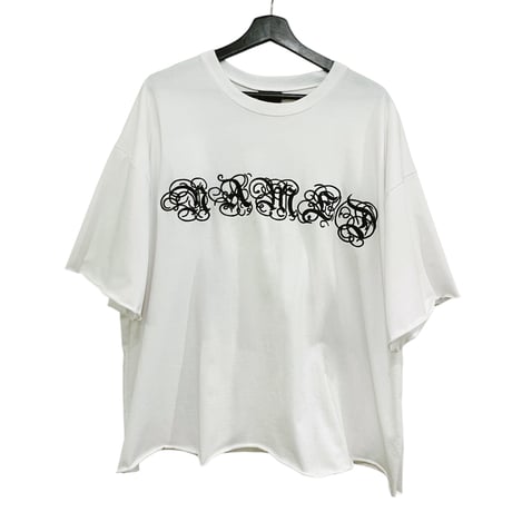 SUBLIMATION/ Embroid Oversize Longsleele Tee (SET UP) WHITE