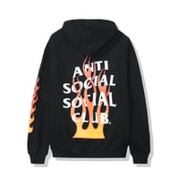 Anti Social Social Club/FLAME Logo フーディー　BLACK  