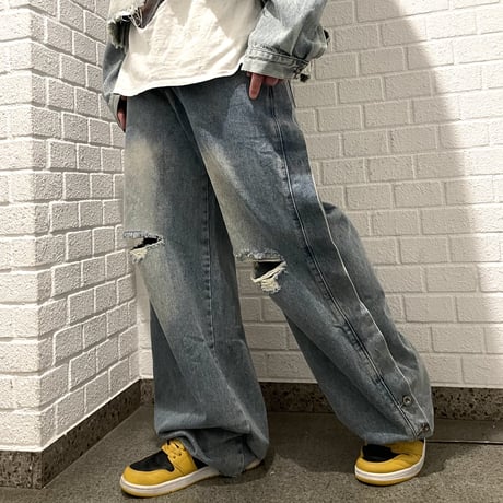 Mismatch NYC/SuperWide Denim Pants (SET UP)