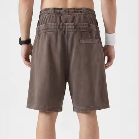 Mismatch NYC/Wwaist Washed Shorts  "Vintage Brown"