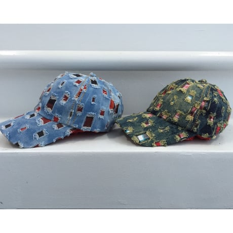 Mismatch/Denim custom Dad Hat