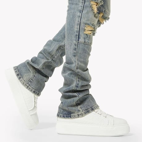 GUAPI / ghost white void Platform Sneaker