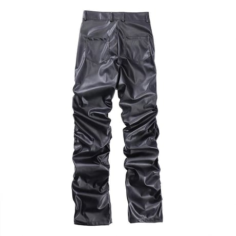 Mismatch NYC/Lether accordion pants
