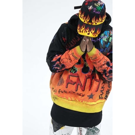 FNTY/Flying Blaze Hoodie  BLACK