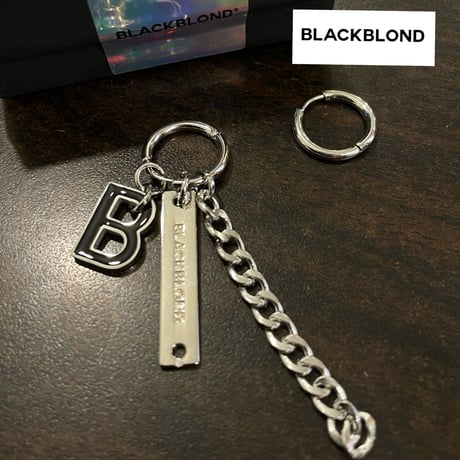 BLACK BLOND/BBD LOGO Earring