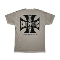 West Coast Choppers/ W.C.C Logo Tshirts "Wash GRAY"