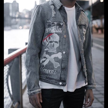 Reves Paris × Arctic Premium /”REIGN” denim Jacket