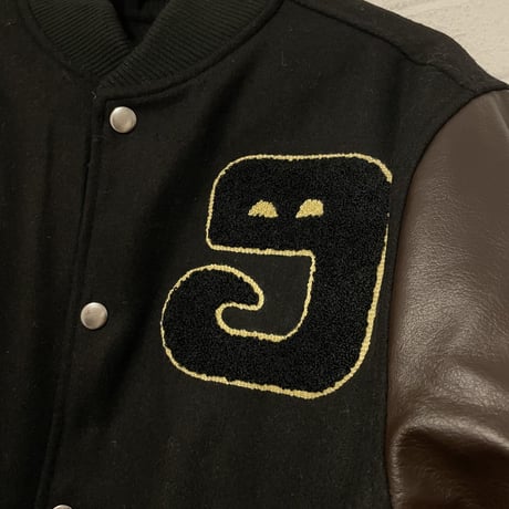 GRMY/WOOL Baseball Jacket "BLACK"