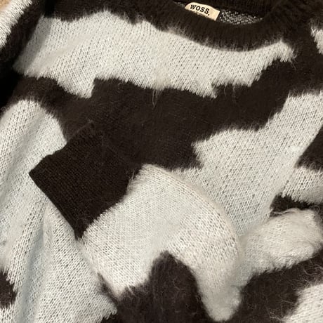 WOSS.official/ Mohair knit  BLUE