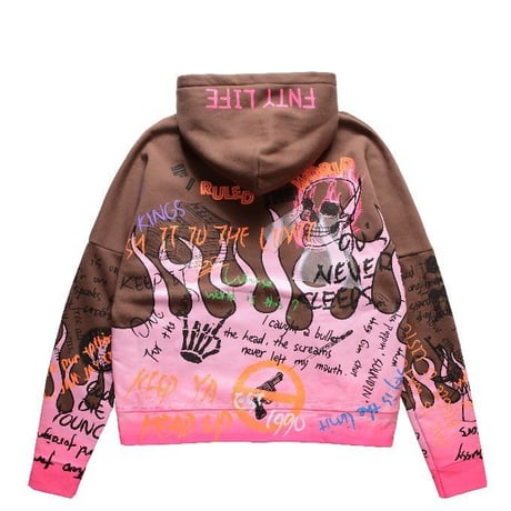 FNTY/Flying FLAME Hoodie TAN