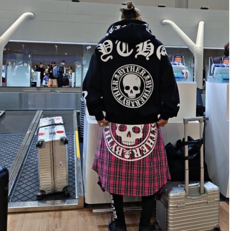 By The R/ Logo bonding  Zip Hoodie (SET UP)