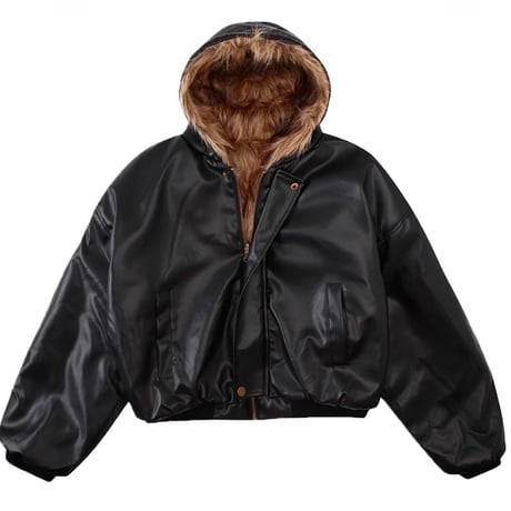 Mismatch NYC/Reversible Short Fur Jacket