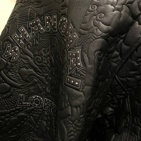 GRMY/ SAMPANS LEATHER JACKET  BLACK