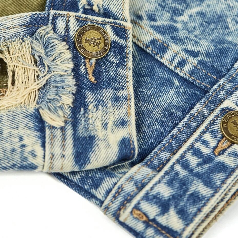 Reason Clothing Newyork/Crazed denim Jacket | B Reason Clothing Newyork/Crazed denim Jacket | B