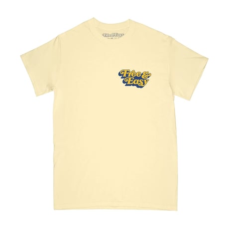 FREE&EASY/Be Happy Smile Tee WASH YELLOW