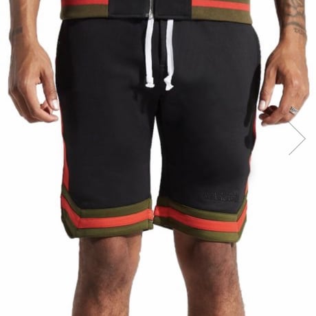 Karter Collection/shorts BLACK ×RED,GREEN