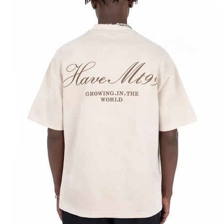 WOSS.official/ Oversized  Suede PrintTOPS "CREAM"