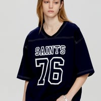 SAINT PAIN/76 stitch Tee (BLACK)