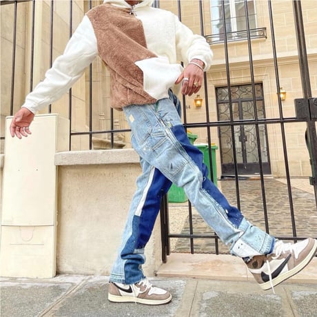 WOSS.official/Buggy  denim pants　"Blue "