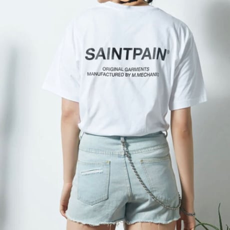 SAINT PAIN/Back Logo Tee WHITE