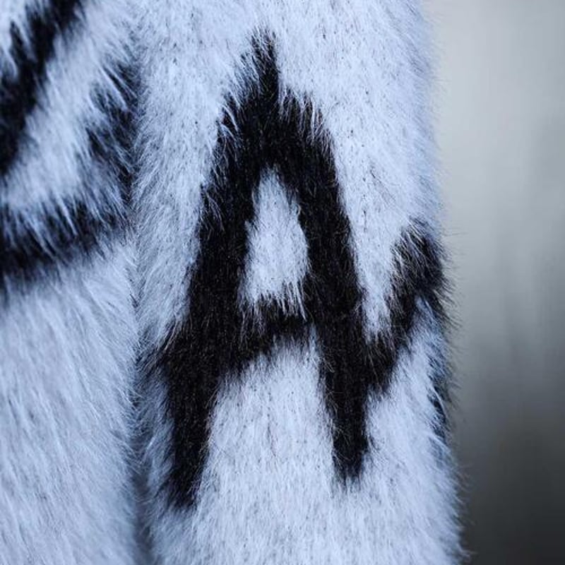 2nd archive/ Mohair lettering knit 