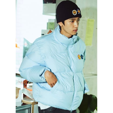 MISTER CHILD/Flower Puffer Jacket "BLUE"