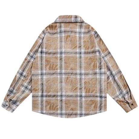 WOSS.official/ Washed flannel Long Shirts