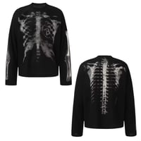 By The R/ Bone  thermal LS Tee "BLACK"
