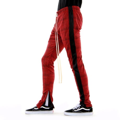 EPTM/トラックパンツ　PLAID  RED