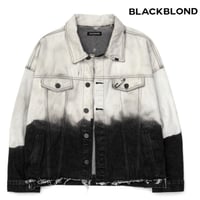 BLACK BLOND/HAND CUSTOM BLEACH Denim Jacket(BLACK)