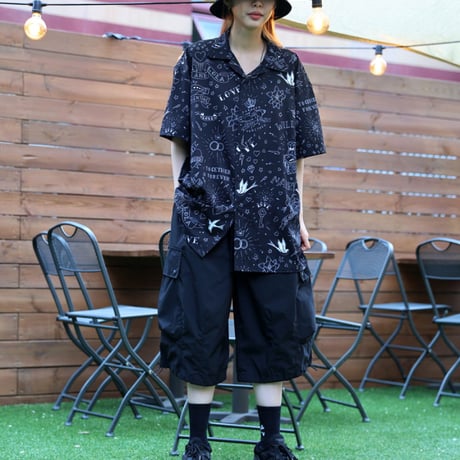 By The R/Tatoo Art Button Shirts "BLACK"