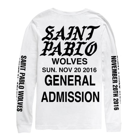 Saint Pablo Tour/official long sleeve