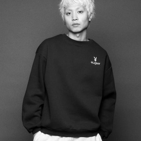 Playboy/Embroid Crewneck Sweatshirts "GRAY"