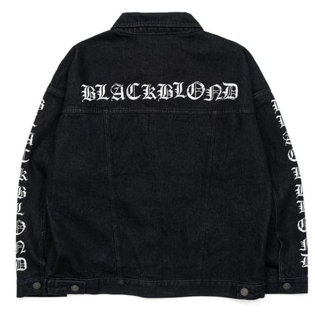 BLACK BLOND/Crushed Faith Black Denim Jacket