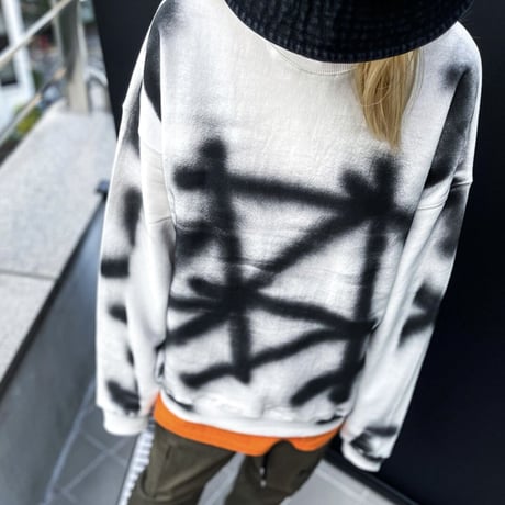 BLACK BLOND/BBD Sprayed Custom crewneck Sweatshirt
