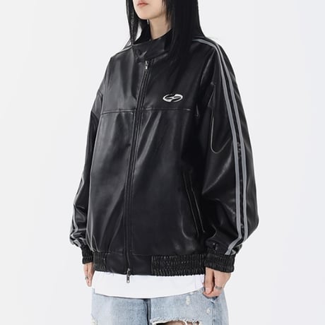 SAINT PAIN/LEATHER Racing Jacket