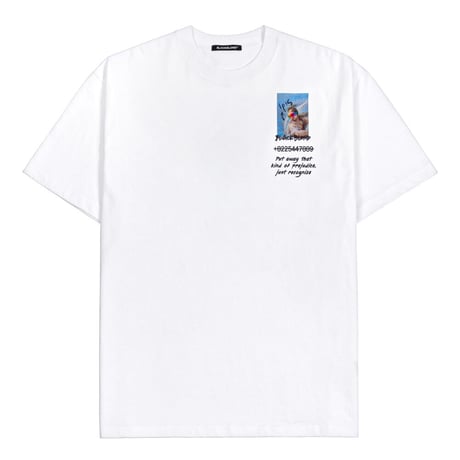 BLACK BLOND/BBD Iris  Tee " WHITE"