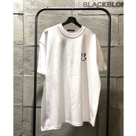 BLACK BLOND/Smile classic Tee WHITE