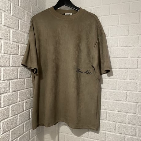 WOSS.official/ Oversized  Suede Print TOPS "BROWN"