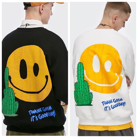 WOSS.official/Smile cuctus Crewneck