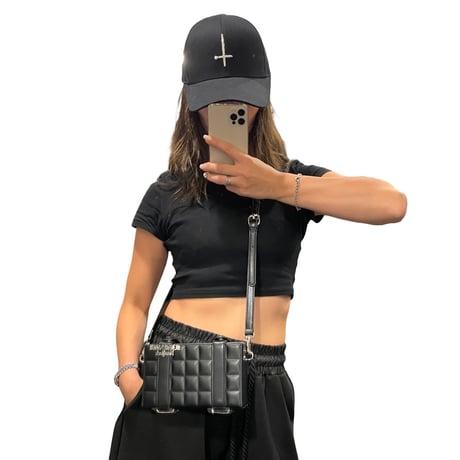 Mismatch NYC/Real Leather Quilting Sholder Bag