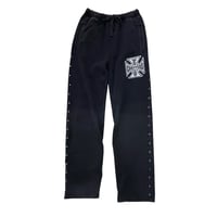 West Coast Choppers/ Logo SweatPants "Vintage BLACK" (SET UP)