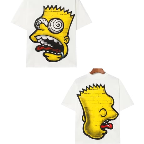 Mismatch NYC/Crazy Simpsons hommage tee  (WHITE)