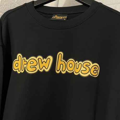 Drew House/LOGO Crewneck Sweatshirts "BLACK"