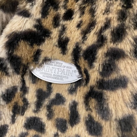SAINT PAIN/FUR JACAKET  LEOPARD
