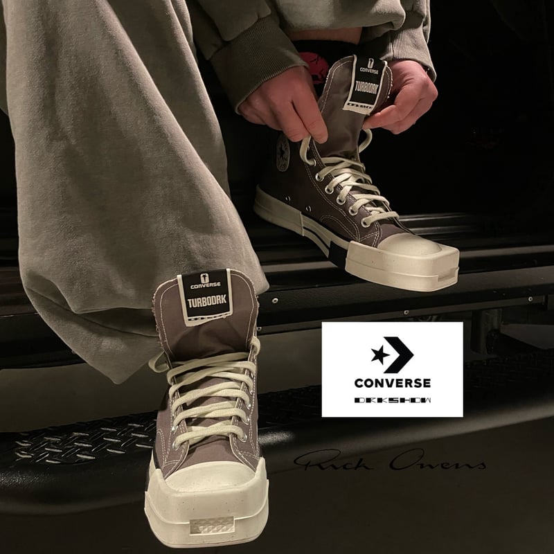 CONVERSE × Rick Owens/TURBODRK Hight Cut SNEAKE CONVERSE × Rick Owens/TURBODRK Hight Cut SNEAKE
