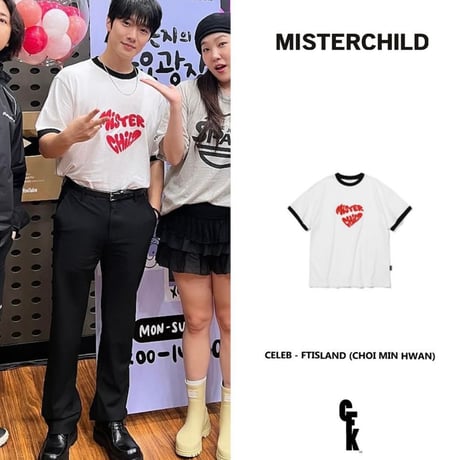 MISTERCHILD/ Heart Beat Tshirts "WHITE"