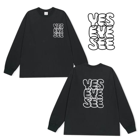 YESEYESEE/ Big Logo LongSleeve Tee BLACK