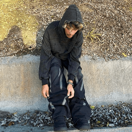 Mismatch NYC/Piping washed Hoodie