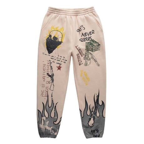 FNTY/Flying FLAME PANTS CREAM
